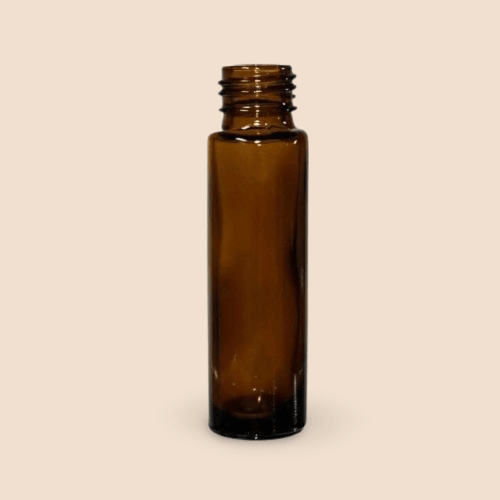 10ml/10ml/0.34oz Roll-on bottles - Round, Amber Refillable Glass Empty Roller bottles for Essential Oil Perfumes Aromatherapy Amber Round Roll-on Glass Bottles Brandsamor Commerce LLP