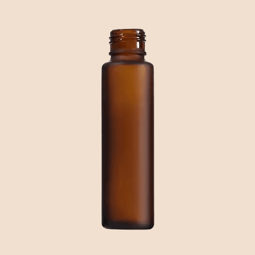 10ml/0.34oz Roll-on bottles - Round, Amber Frosted Refillable Glass Empty Roller bottles for Essential Oil Perfumes Aromatherapy Brandsamor Commerce LLP