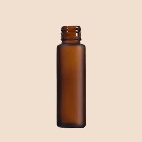 6ml/0.20oz Roll-on bottles - Round, Amber Frosted Refillable Glass Empty Roller bottles for Essential Oil Perfumes Aromatherapy Brandsamor Commerce LLP