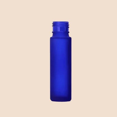 10ml/0.34oz Roll-on bottles - Round, Blue Refillable Glass Empty Roller bottles for Essential Oil Perfumes Aromatherapy Brandsamor Commerce LLP