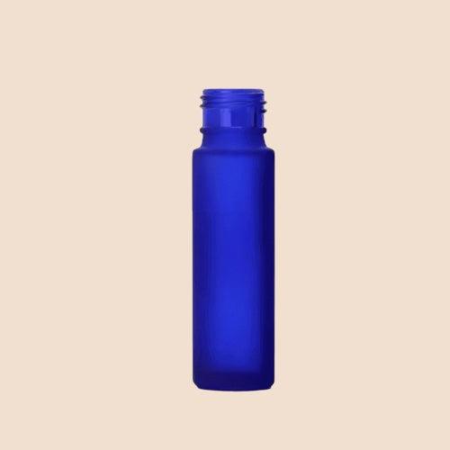 8ml/0.27oz Roll-on bottles - Round, Blue Refillable Glass Empty Roller bottles for Essential Oil Perfumes Aromatherapy Brandsamor Commerce LLP