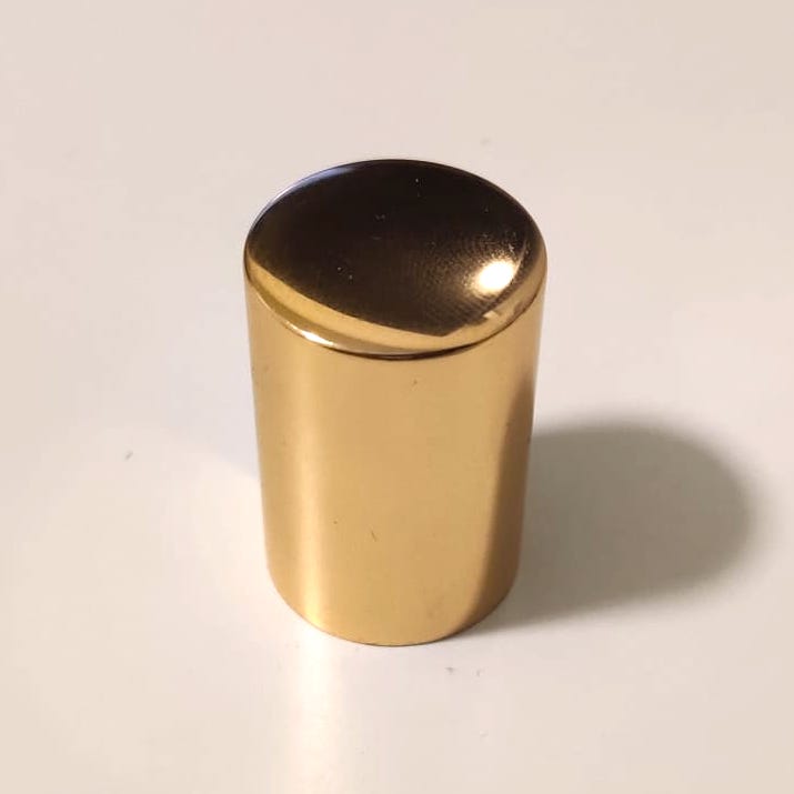 Wholesale Glossy Gold Perfume Cap Slim, Alumen FEA 15 Brandsamor Commerce LLP